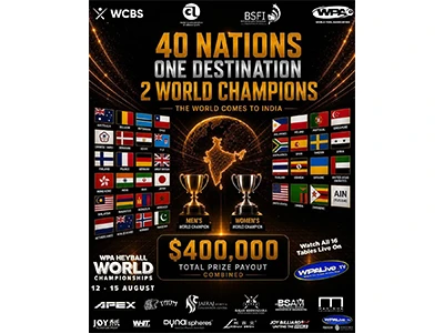 Scenen är redo för WPA Heyball World Championship 2026. 8 Days To Go!!